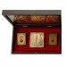 Gold Plated Laxmi Ganesh Saraswati Shubh Labh Laxmi Charanpaduka Box (Premium Quality)